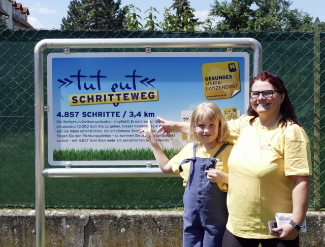 Maria-Lanzendorf aktivierte 2018 den Schritteweg.
