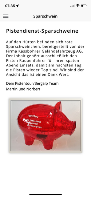 Unser App-Tipp der Woche "PistenTour" bietet ein großes Angebot mit allen wichtigen Infos rund um Pistentouren - als gute Alternative zu den Touren im freien Gelände. | Foto: Screenshot