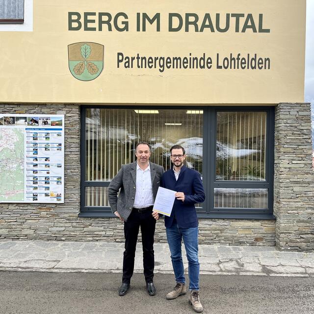 Bürgermeister Wolfgang Krenn und  Energielandesrat Sebastian Schuschnig | Foto: Büro LR Schuschnig/Habich