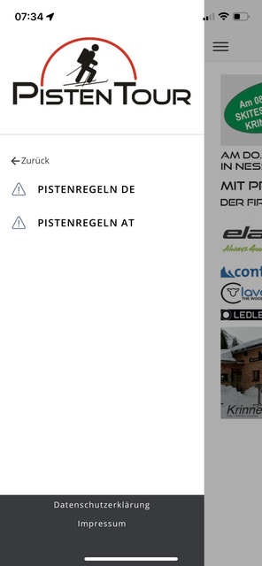 Unser App-Tipp der Woche "PistenTour" bietet ein großes Angebot mit allen wichtigen Infos rund um Pistentouren - als gute Alternative zu den Touren im freien Gelände. | Foto: Screenshot