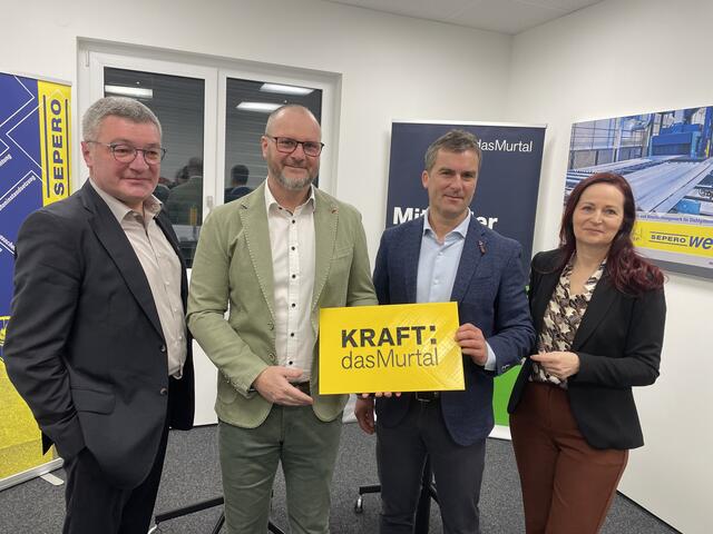 100er: Josef Rieberer, Mario Schmerleib, Florian Hampel und Bibiane Puhl. | Foto: Verderber