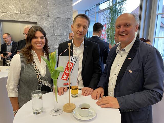 Susanne Haager, stv. Geschäftsstellenleiterin des AMS Tulln, AMS Tulln Chef Hans Schultheis und Unternehmer Ludwig Krenn. | Foto: Victoria Edlinger