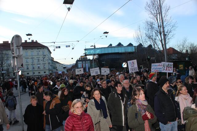 Demo gegen Rechts, Graz, 2024