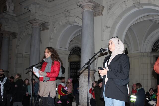 Demo gegen Rechts, Graz, Dalia &amp; Israa