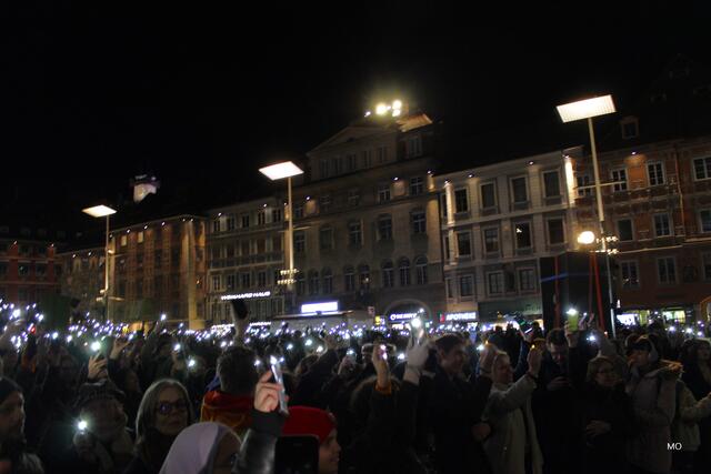 Demo gegen Rechts, Lichtermeer, Graz