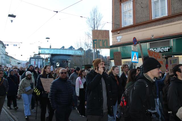 Demonstration gegen Rechts, Graz