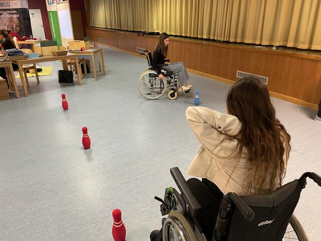 Auch einige interaktive Stationen waren beim 1. Pflegetag Steiermark vorbereitet. 