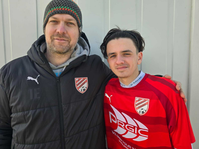 Markus Miletich (l.) und David Mladenovic gehen gemeinsam für den SC Göttlesbrunn in die Rückrunde.  | Foto: SC Göttlesbrunn – Arbesthal