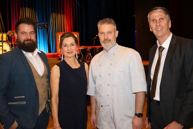 Die Vereinsobleute: David Mariani (AFC Patriots), Astrid Seiser (TC), Martin Höfer (TWV) und Hannes Seiser (SC). | Foto: MG Telfs/Hackl