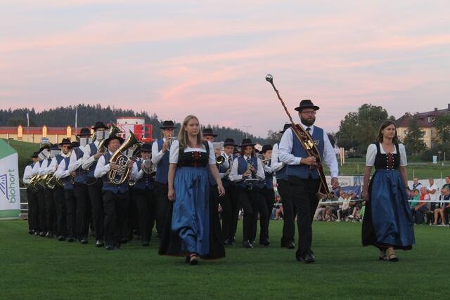 Das erste internationale 3-Länder-Blasmusik-Festival fand 2023 in Rohrbach-Berg statt.  | Foto: Kader Aslan