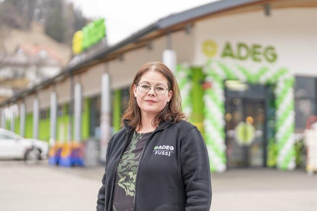 Adeg in Oberwölz Kauffrau Irmgard Fussi sichert lokale