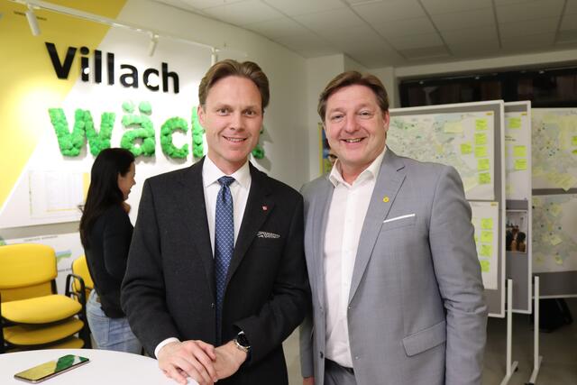 Mit dabei: Raimund Haberl (l.), Obmann der Sparte Handel der Wirtschaftskammer Kärnten | Foto: MeinBezirk.at