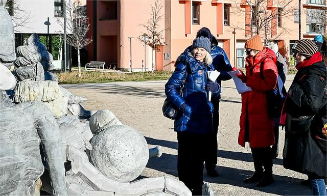 Auch Modernes gibt es beim Rundgang zu sehen, wie etwa den Jubiläumsbrunnen. | Foto: Josef Parak