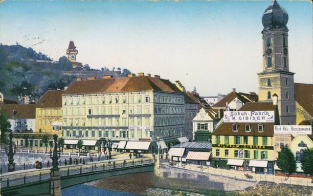 Blick über die heutige Hauptbrücke auf einem nach einem komplizierten Verfahren hergestellten Fotochromdruck aus der Sammlung des Stadthistorikers Karl Albrecht Kubinzky. | Foto: Sammlung Kubinzky