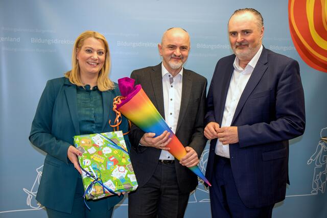 Landesrätin Daniela Winkler, Heinz Josef Zitz und LH Hans Peter Doskozil (v.l.) | Foto: LMS