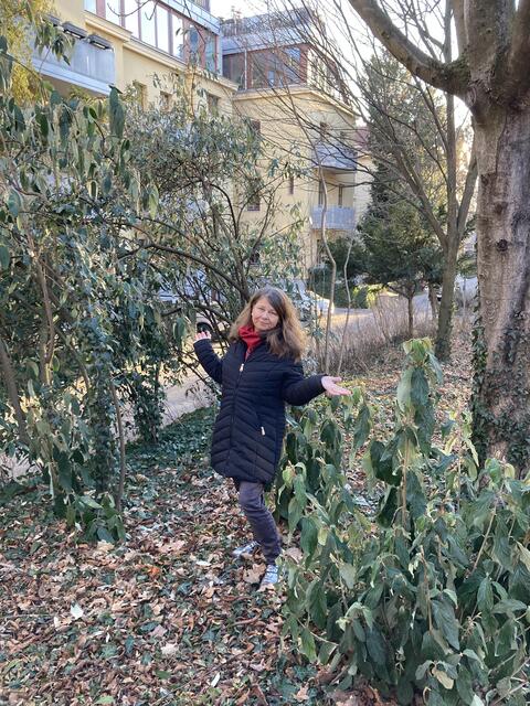 "Früher wuchsen hier Jasmin, Holunder, Forsythien, Pfaffenkappen und Flieder. Viele dieser Sträucher wurden entwurzelt und entsorgt", erzählt Christine Stehling-Ban. | Foto: Elias Knoll