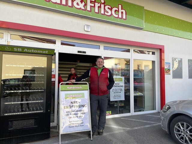 Am 29. Februar öffnet der Nah&amp;Frisch Markt in Ottendorf an der Rittschein unter Christoph Ulz wieder die Türen. | Foto: Jeitler