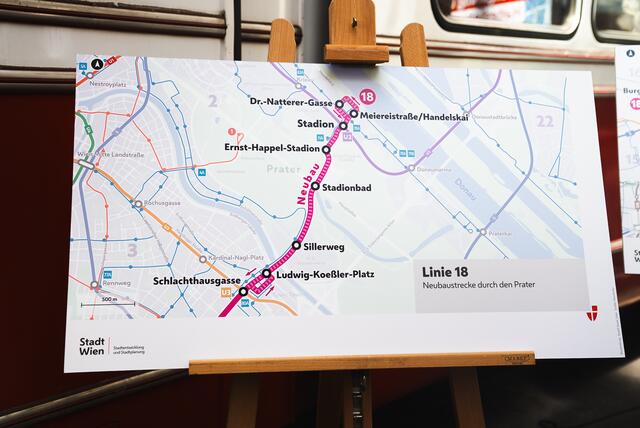 Mit sieben neuen Haltestellen soll die Straßenbahn von der Schlachthausgasse bis zum Handelskai verlängert werden. | Foto: Alexander Mach/Stadt Wien