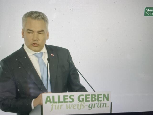 Bereitete den Boden für Christopher Drexler auf: Bundeskanzler Karl Nehammer. | Foto: STVP