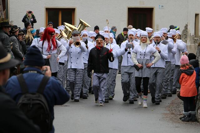 Die Musikkapelle Roppen sorgte für den guten Ton