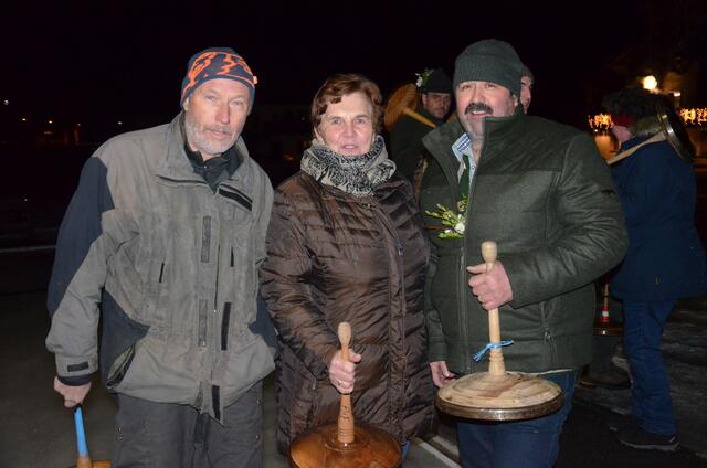 Sieger-Moar Johann Holzmann, Anni Essl und Franz Hoffmann (v.re.).