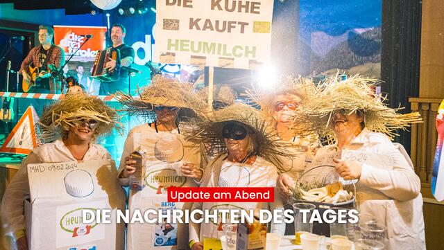 Mit dem Bezirksblätter "Update am Abend" erfährst du, was heute in Tirol los war. Das sind die wichtigsten Nachrichten aus Tirol. | Foto: BezirksBlätter Tirol / Pernsteiner