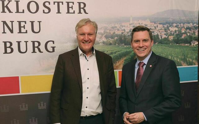 Klaus Albrecht Schröder und Christoph Kaufmann blicken der Albertina-Eröffnung im ehemaligen Essl-Museum erwartungsvoll entgegen. | Foto: Stadtgemeinde Klosterneuburg