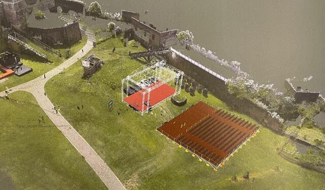 Auf der neuen Bühne im Burghof wird Intendant Andreas Vitásek die Veranstaltungen des Güssinger Kultursommers stattfinden lassen. | Foto: Kultur Burgenland