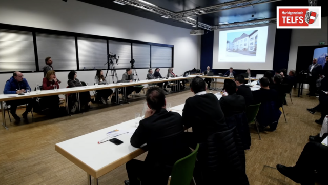 Der Gemeinderat stimmte für das Projekt der Sparkasse in der Fußgängerzone. | Foto: Screenshot GR Sitzung Marktgemeinde Telfs