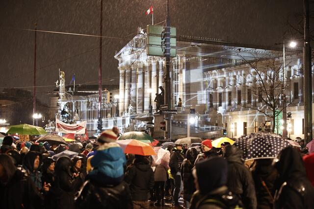 Jetzt will die Klimabewegung "Fridays For Future" eine weitere Demo dazu organisieren.  | Foto:  TOBIAS STEINMAURER / APA / picturedesk.com