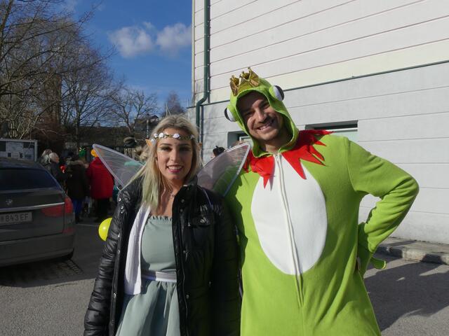 Celina Schneidewind und Martin Reinprecht überzeugen mit ihrem Kostüm. | Foto: Nina Taurok