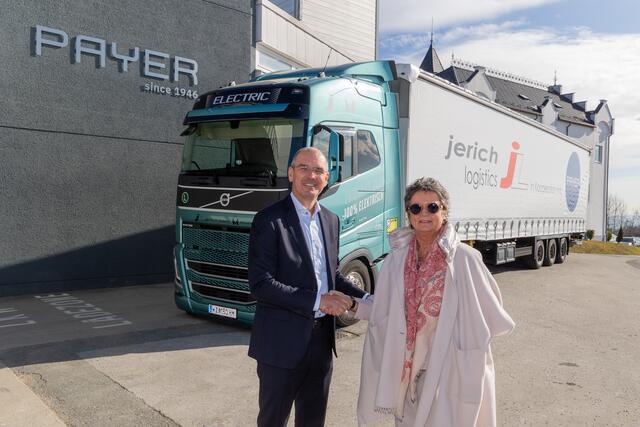 Eine Partnerschaft, die sich im Schwerverkehr für einen ökologischen Fußabdruck einsetzt: Payer macht mit Jerich Logistics gemeinsame Sache. | Foto: Payer