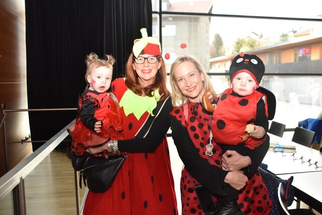 Ingrid, Filippa, Julia und Constantin hatten beim Kinderfasching viel Spaß. | Foto: Kendlbacher/Gemeinde Rum