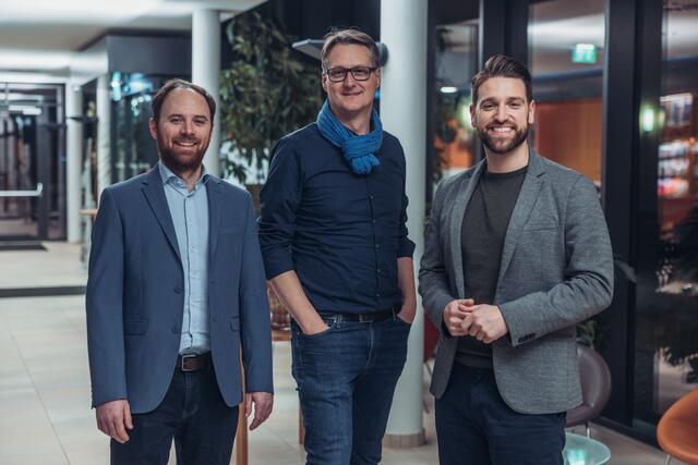 SPÖ-Wahlkampagnen: Bernhard Wieland aus Randegg (M.) traf auf seine langjährigen SJ-Genossen Klaus Seltenheim und Florian Koppler.