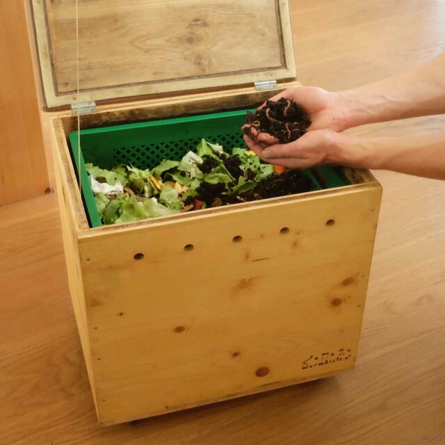 Mit der Wurmkiste Bioabfall ganz einfach in Kompost verwandeln. | Foto: Wormsystems GmbH