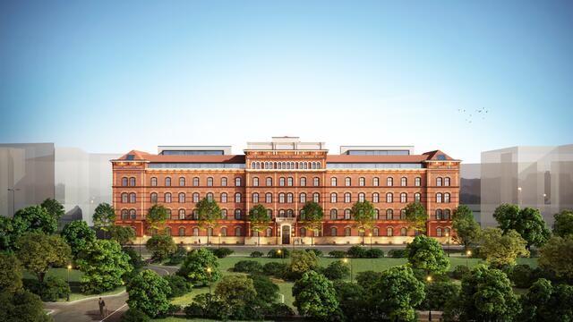 So soll das Artmann nach der Sanierung aussehen. Im Jugendstil-Gebäude war ab 1723 die Leopoldstädter Kaserne zuhause. | Foto: Cuubuus