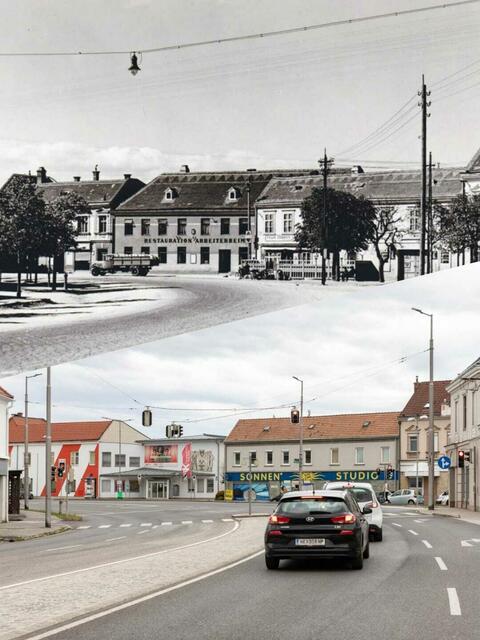 Die Wiener Straße in Neunkirchen. | Foto: Stadtarchiv Neunkirchen