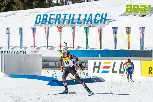 Anna Juppe bei der JWM 2021 in Obertilliach. | Foto: Expa Pictures