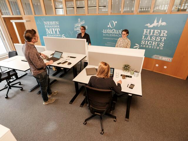 Das "Wisawi" in Schlierbach bietet acht fixe Arbeitsplätze in einem Gemeinschaftsbüro sowie einen Besprechungsraum. | Foto: wisawi