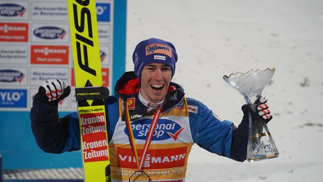 Stefan Kraft durfte heuer bereits in Bischofshofen jubeln. | Foto: Johannes Brandner