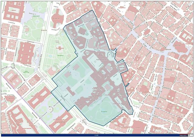 Rund um den Wiener Heldenplatz hat die Polizei eine großräumige Sperrzone ab 17 Uhr verhängt. | Foto: LPD Wien