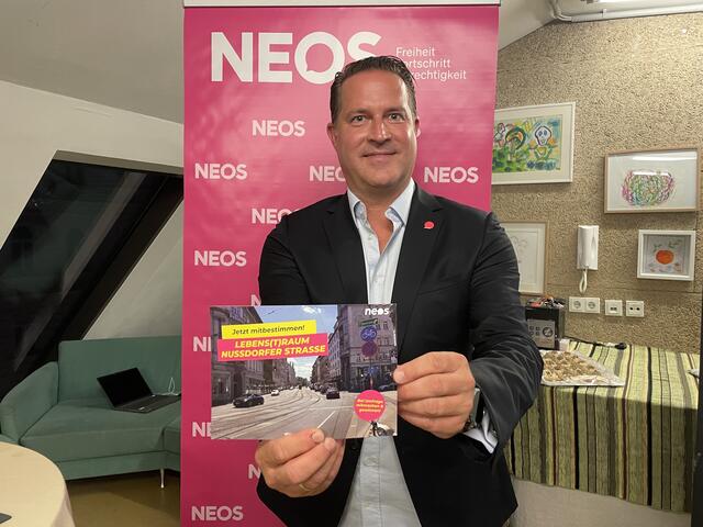 Rudolf Mayrhofer-Grünbühel ist der Neos-Chef im Neunten. | Foto: Lisa Kammann