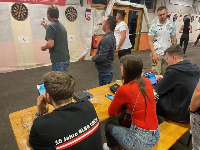 An insgesamt 18 Steel-Darts-Scheiben galt es, Nerven aus Stahl zu beweisen. | Foto: GLBG CREW