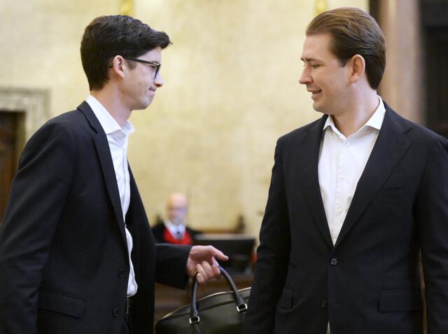 Kurz und Bonelli wurden wegen Falschaussage in Bezug auf die Aufsichtsratsbestellung schuldig gesprochen, wegen der weiteren Anklagepunkte gab es Freisprüche. | Foto: ROBERT JAEGER / APA / picturedesk.com