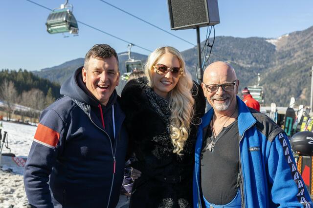 Beatrice Turin mit Marc Pircher und Gary Lux. | Foto: René Brunhölzl 