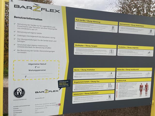 Die genaue Anleitung für das Training beim Calisthenics-Park in Obertrum. | Foto: Emanuel Hasenauer