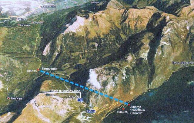 Die optimale Langzeit-Lösung wäre ein Scheiteltunnel zwischen der Kreuztratte und Casetta in Canada. | Foto: KK, Internet