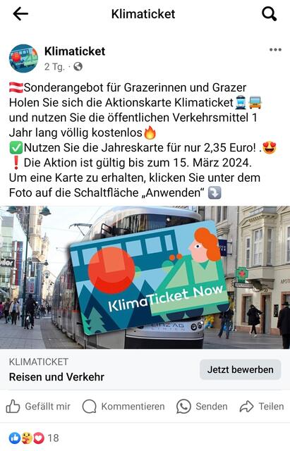 Auf Facebook verbreitet sich derzeit dieser Beitrag – dabei handelt es sich um einen Betrugsversuch. | Foto: Screenshot