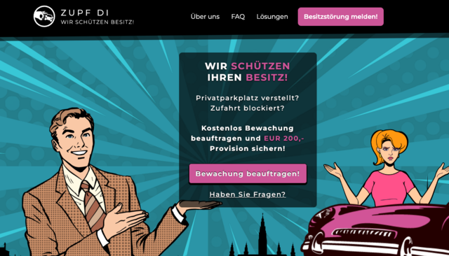 Eine Anwaltskanzlei soll gegen "Zupf di" geklagt haben. | Foto: Screenshot zupfdi.at