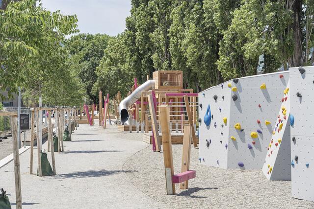In Reininghaus entsteht der erste inklusive Spielplatz der Stadt Graz – im Rest der Steiermark sieht es für Kinder mit Behinderung mitunter düster aus. | Foto: Stadt Graz/Foto Fischer